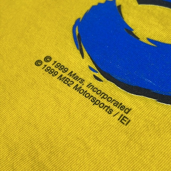 Vintage 1999 NASCAR M&M's Racing Team Ernie Irvan #36 T Shirt Y2K Collectible - Picture 3 of 12